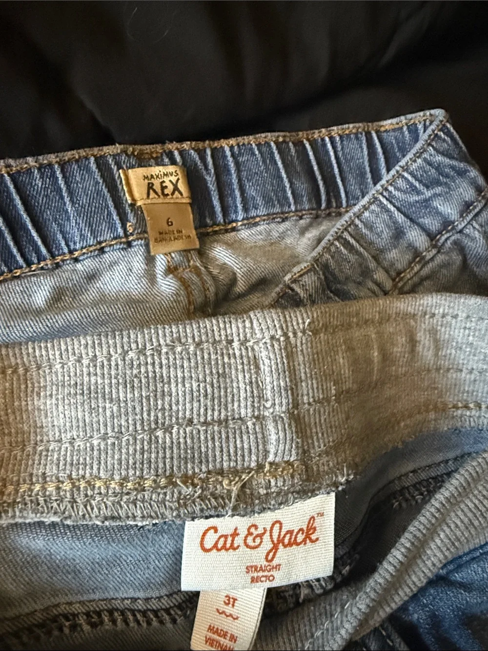 Jeans for a 4-year-old boy used in good condition without stains or holes